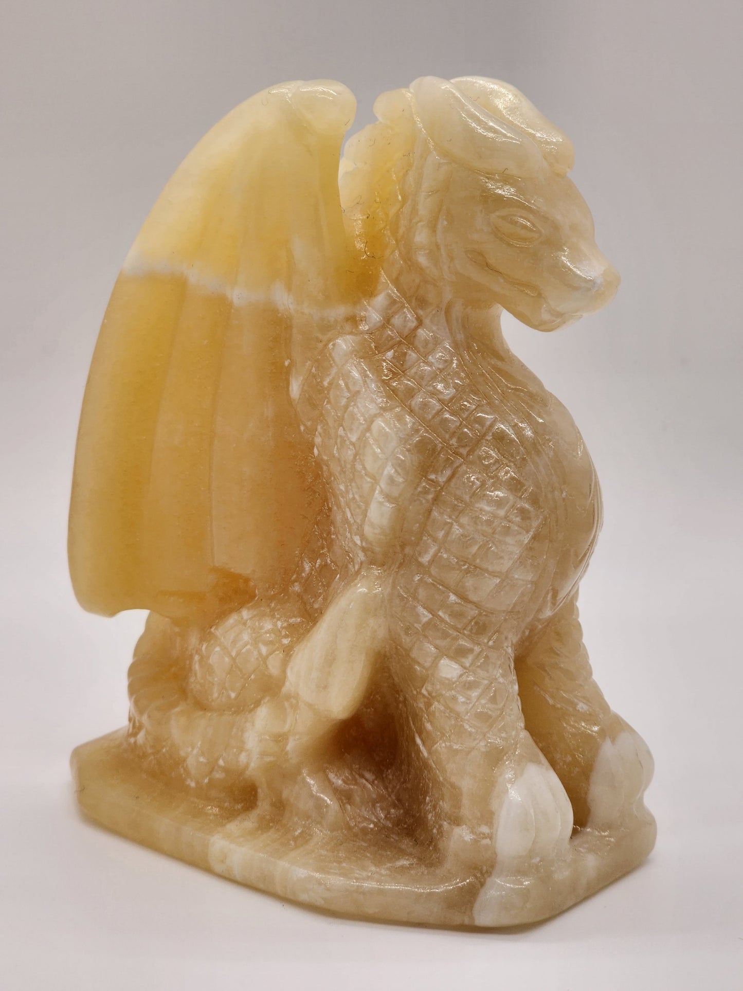 *RARE* Natural Yellow Calcite Dragon