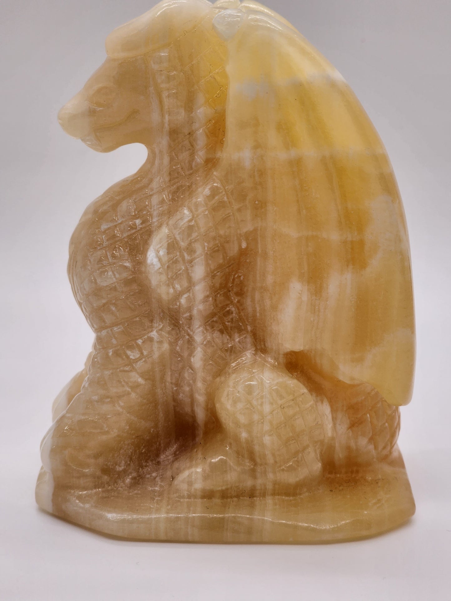 *RARE* Natural Yellow Calcite Dragon