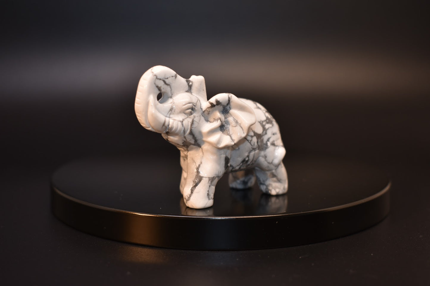 Mini Crystal Carved Elephant