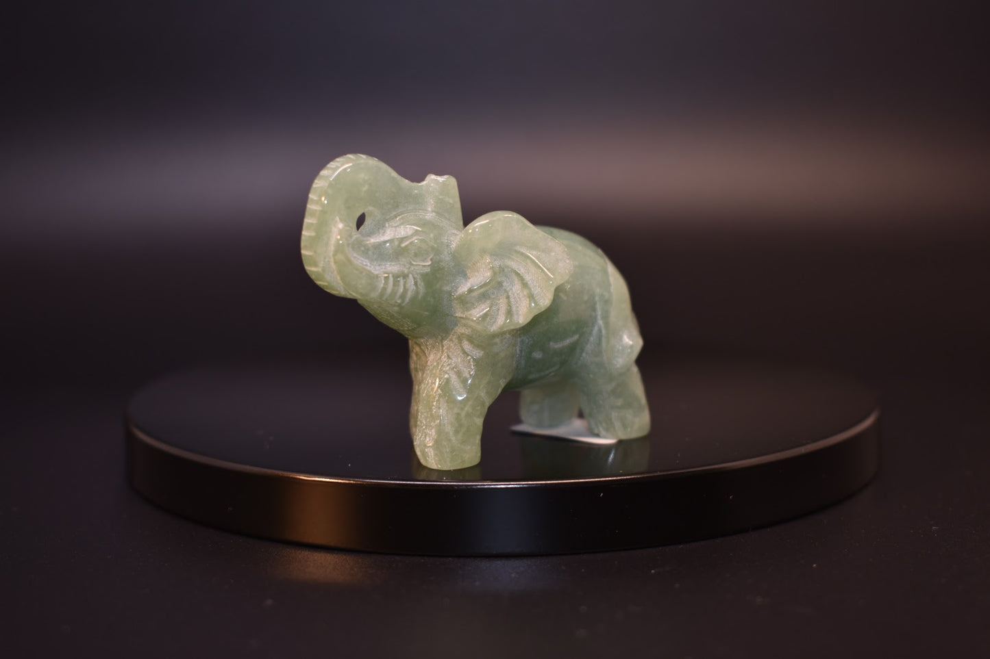 Mini Crystal Carved Elephant
