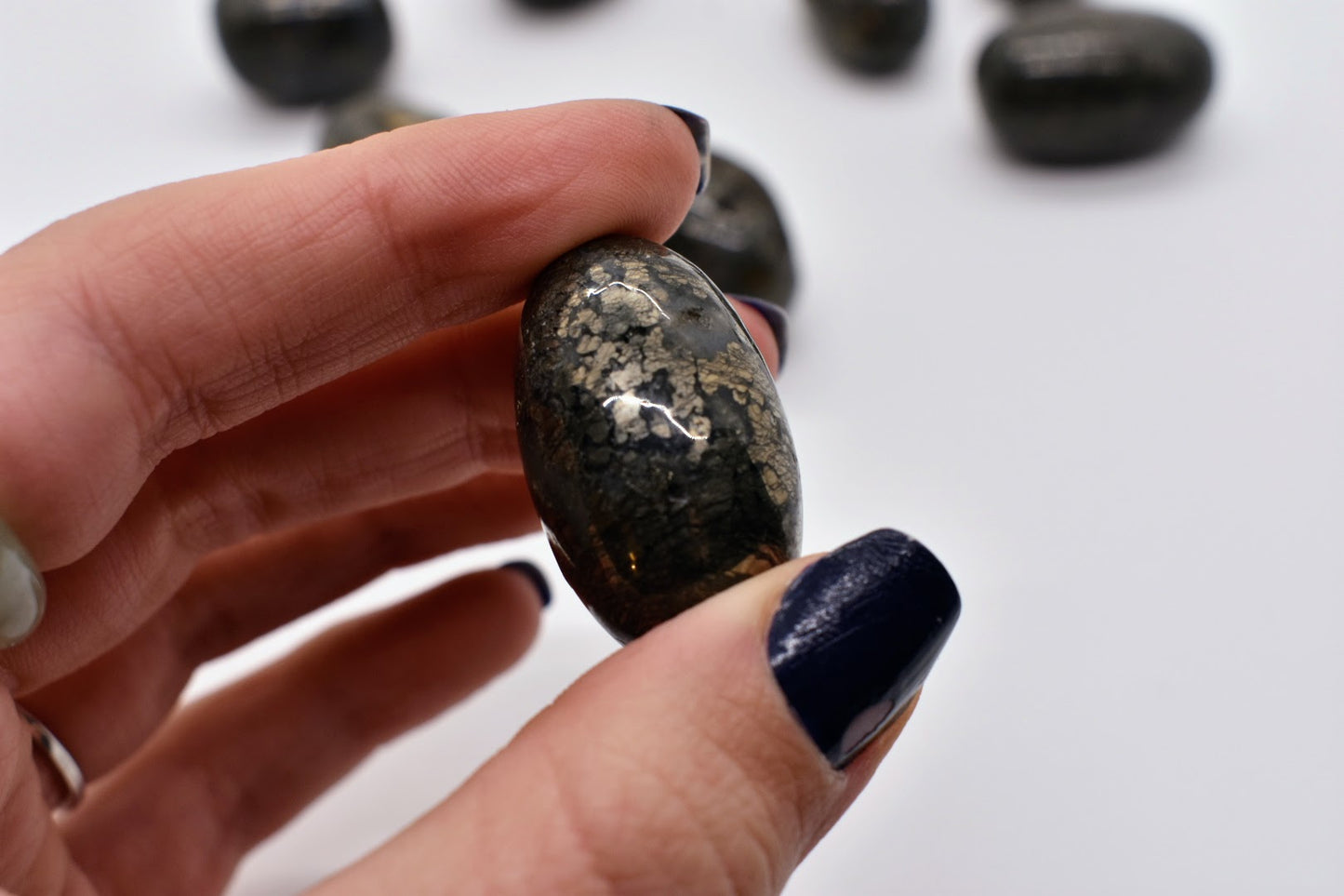 Mixed Pyrite Agate Tumble