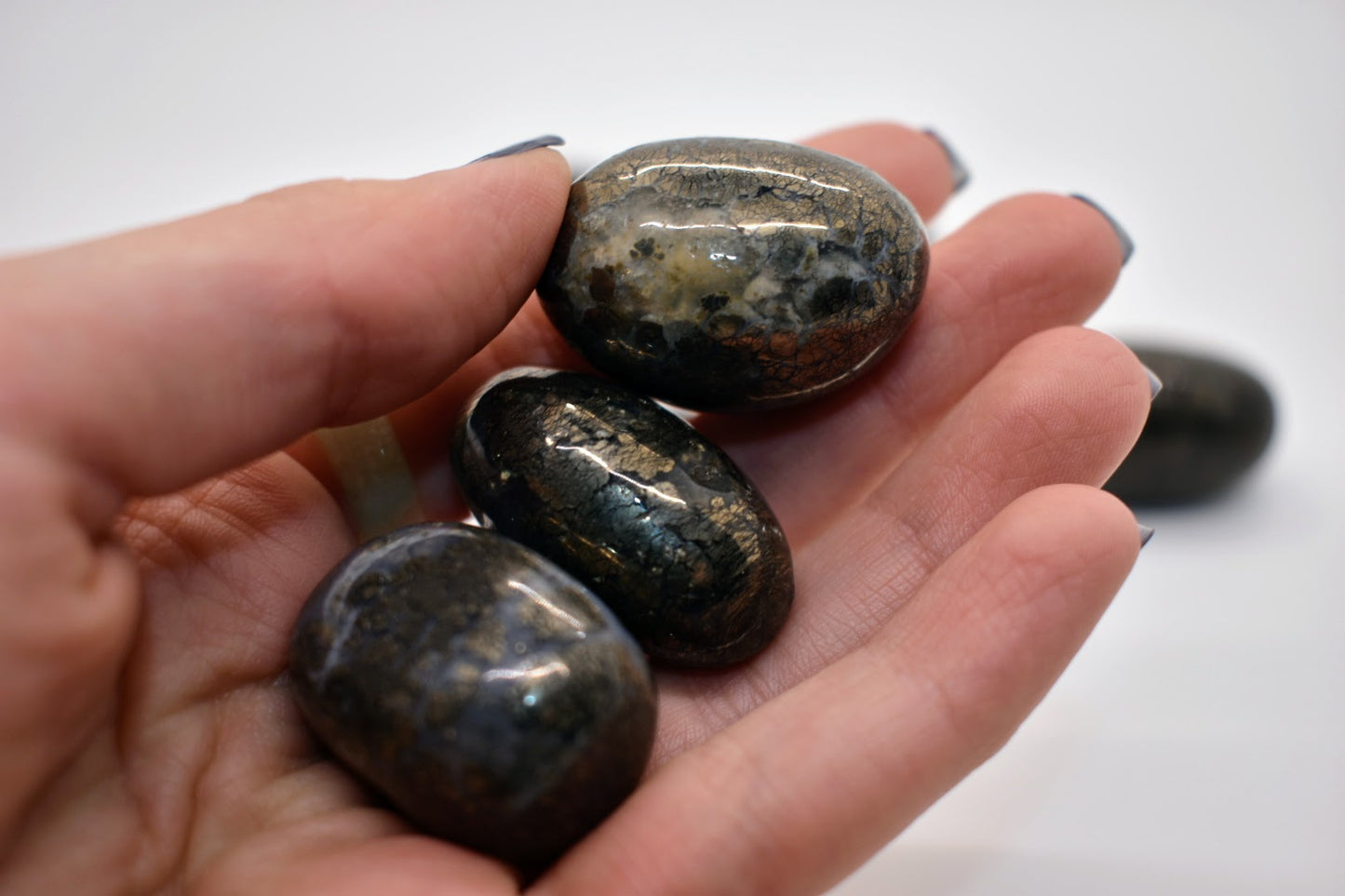 Mixed Pyrite Agate Tumble