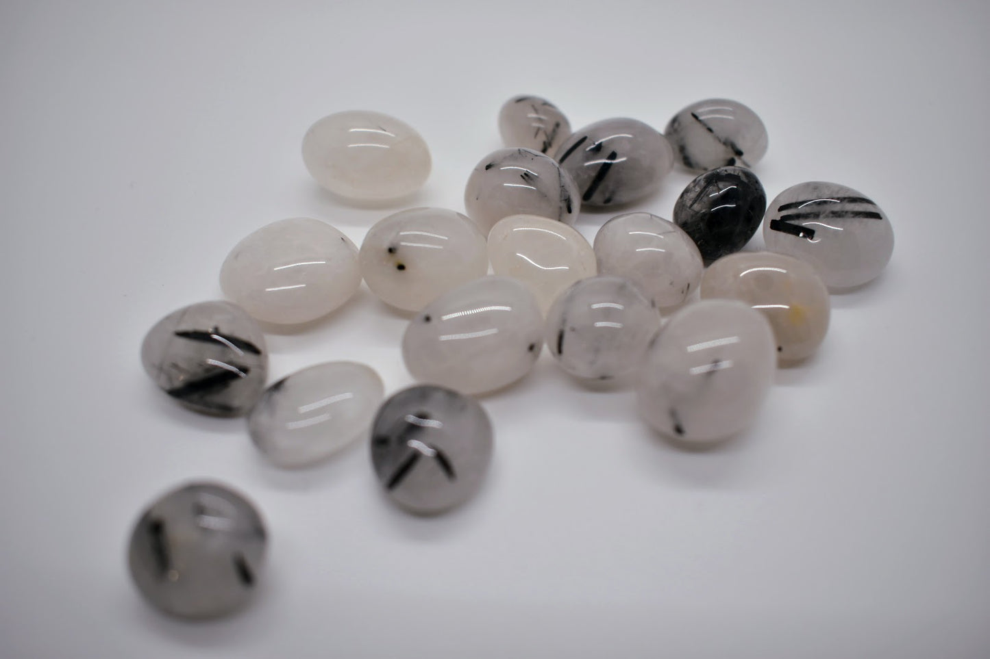Black Rutilated Quartz Tumble