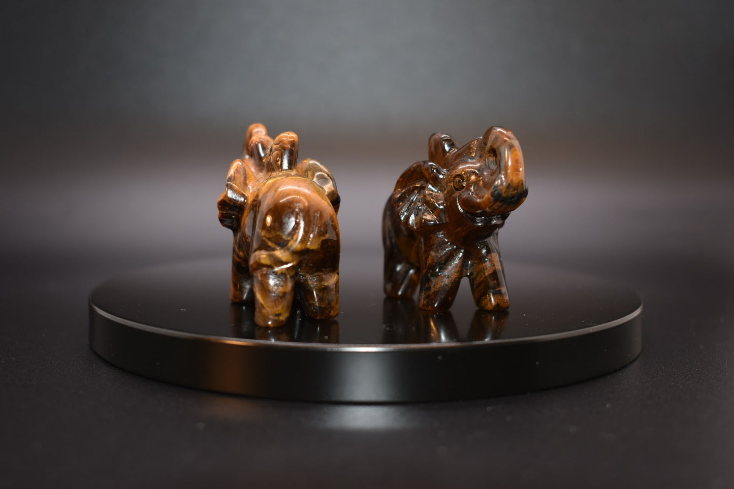 Mini Crystal Carved Elephant