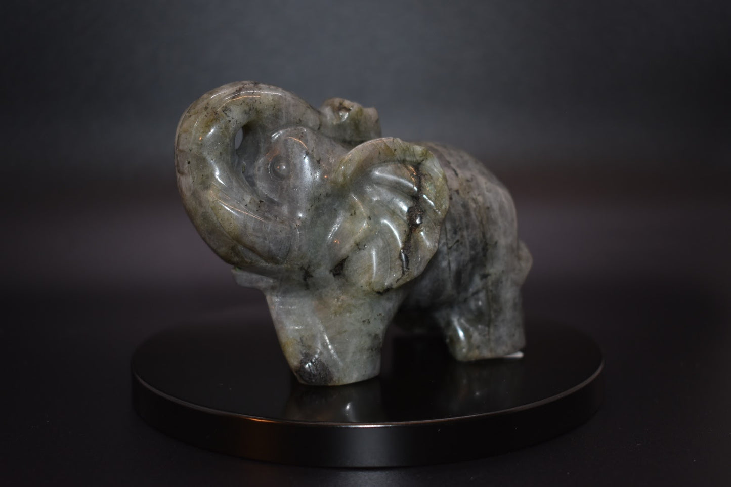 Labradorite Carved Elephant