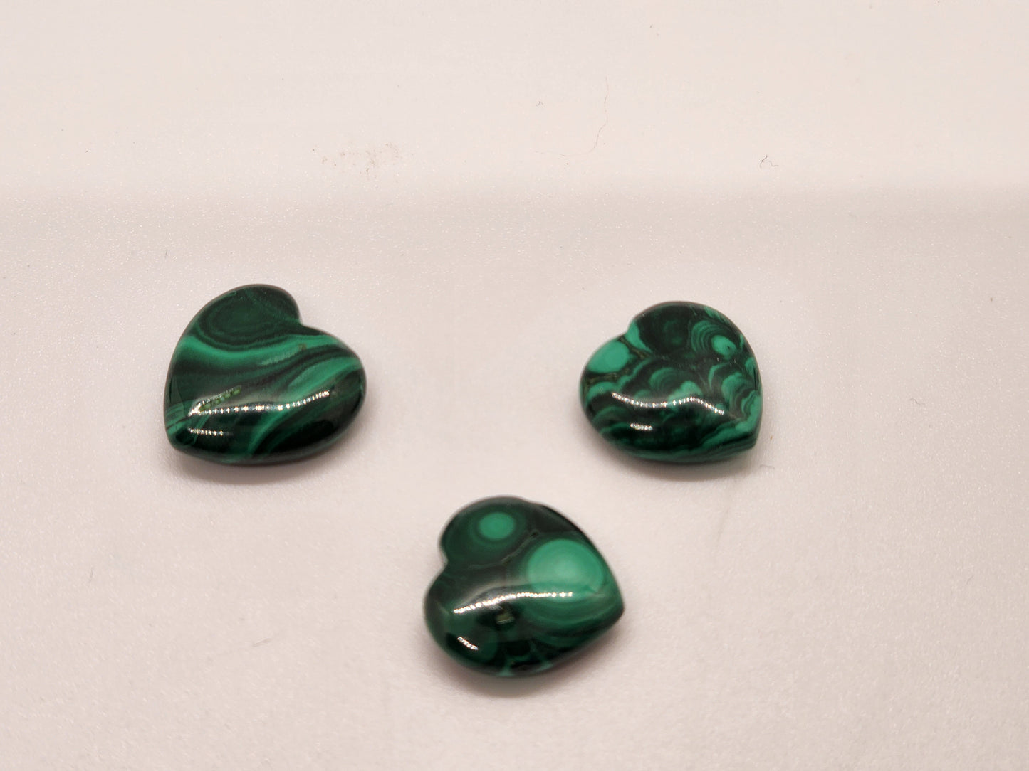 Mini Malachite Hearts