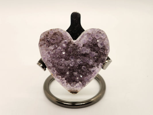 Druzy Amethyst Heart