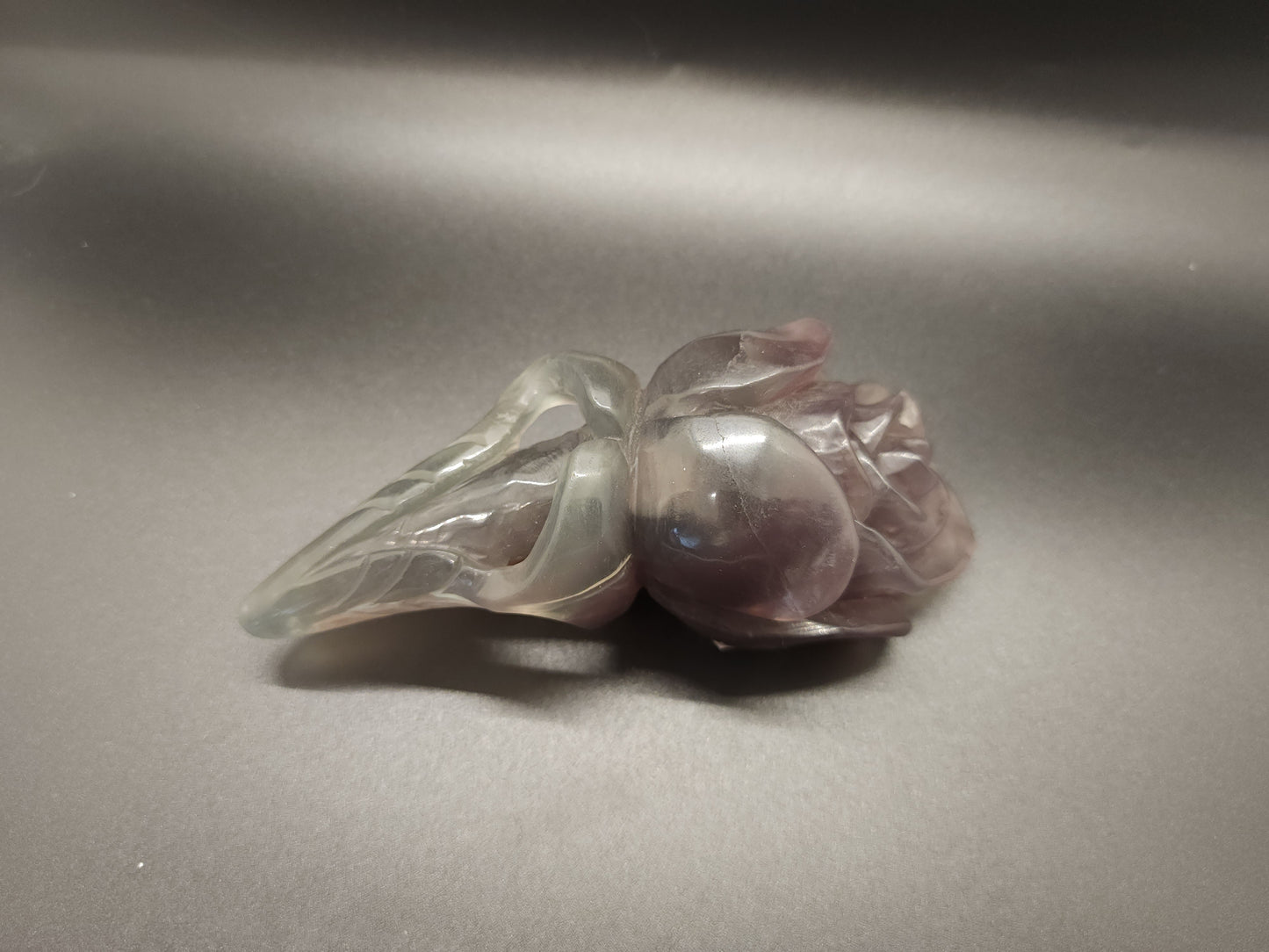 Fluorite Rose Statement Carving