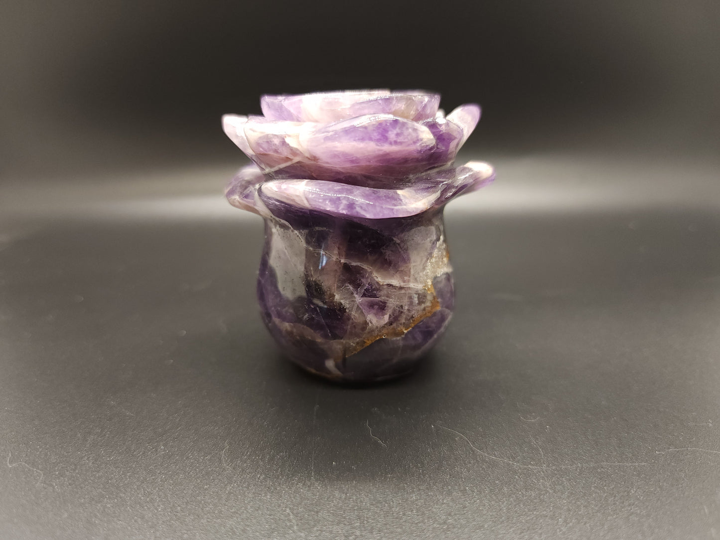 Amethyst Rose Statement Carving