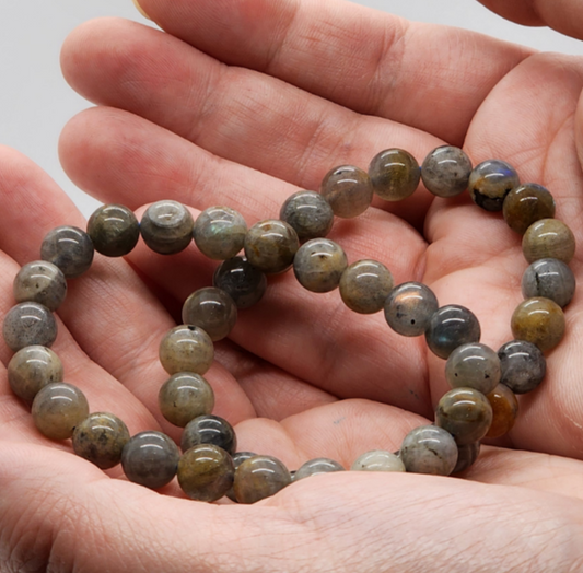 8mm Flashy Labradorite Bracelet