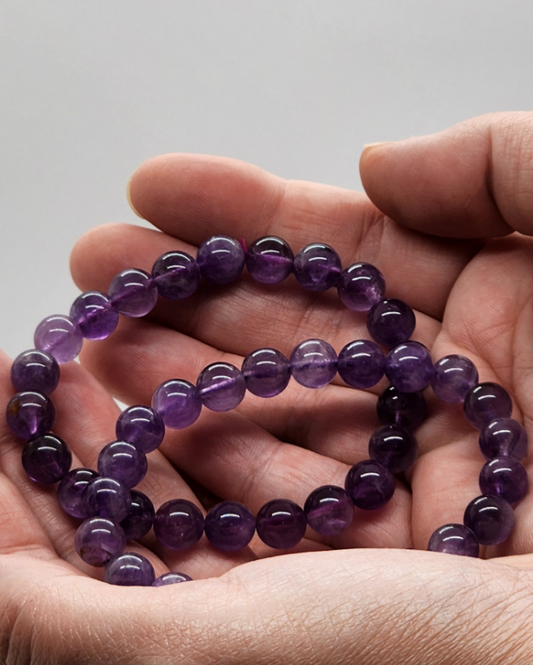 8mm Amethyst Bracelet