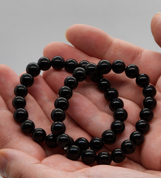 8mm Black Obsidian Bracelet