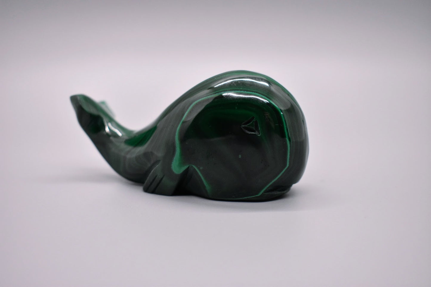 Malachite Carved Whale