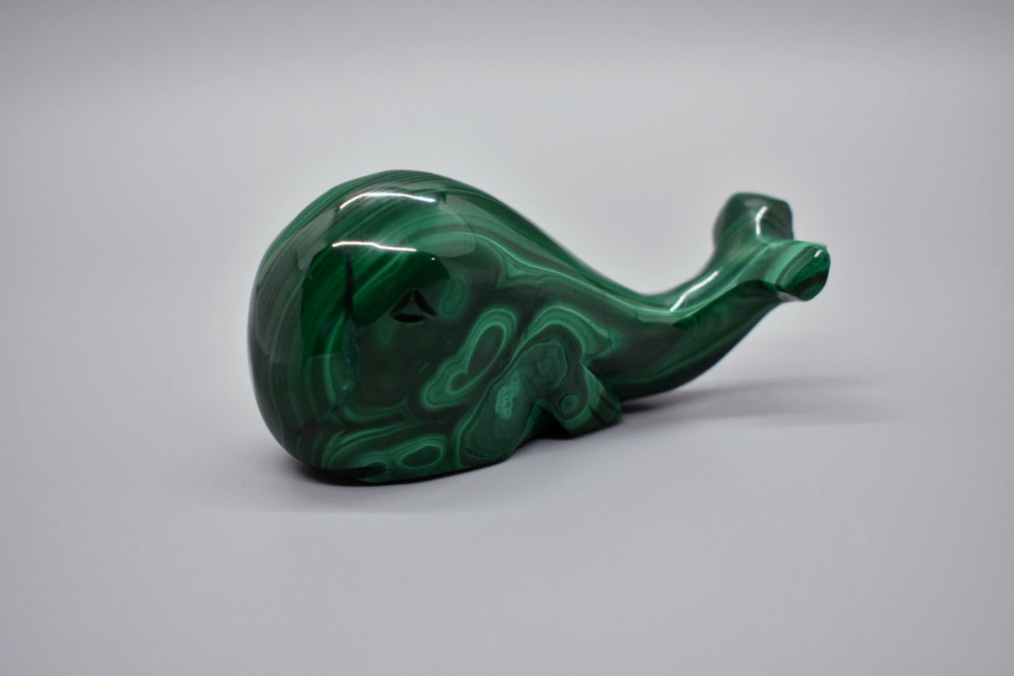 Malachite Carved Whale