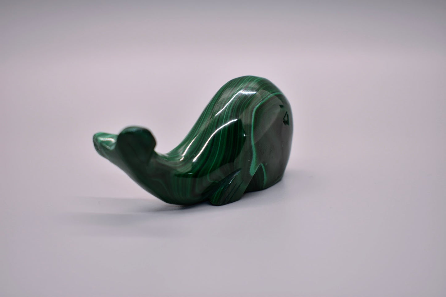 Malachite Carved Whale